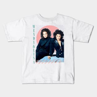 Wendy & Lisa //// Retro Fan Design Kids T-Shirt